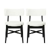 NicBex Mid Century Modern Dining Chairs Set of 2 with Upholstered Seat and Back,Stylish Accent Chairs for Dining Room,Kitchen,Office - 3 of 4