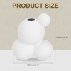 Unique Bargains Ceramic Office Home Art Centerpiece Modern Decorative Vase White - 2 of 4