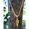 Ice City Men's Arrowhead Pendant Necklace, Spear Point Design, Chain Necklace for Men - 3 of 4