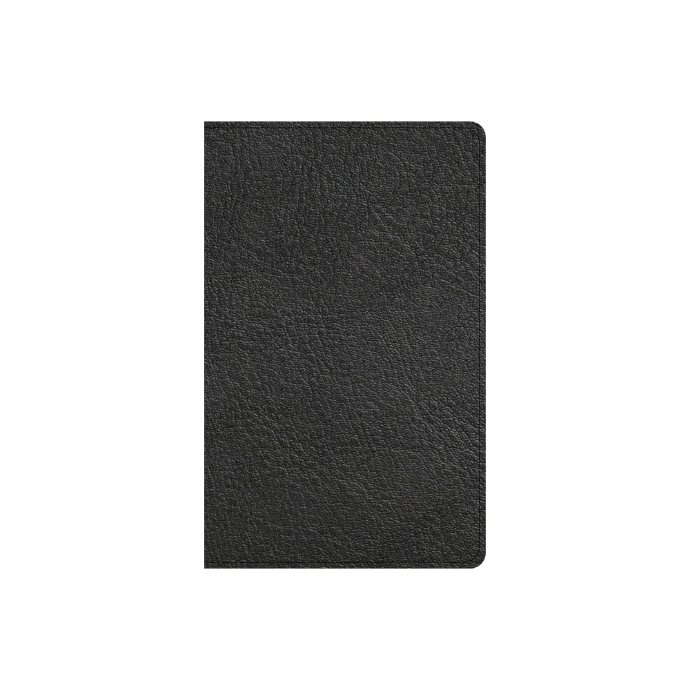 NASB Single-Column Personal Size Bible, Holman Handcrafted Collection, Black Premium Goatskin - by Holman Bible Publishers (Leather Bound)