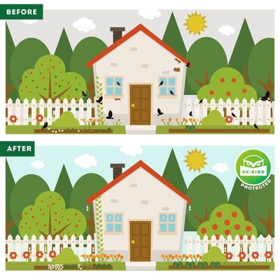 Silver Reflective Owl Bird Repellent Discs, Outdoor, 8-Pack