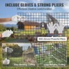 VEVOR Hardware Cloth,48'' x 50'Galvanized Wire Mesh Roll,19 Gauge Chicken Wire Fence Roll,Vinyl Coating Metal Wire Mesh for Chicken Coop Barrier - 4 of 4