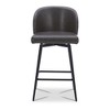Spruce&Spring Counter Height Swivel Barstool with Metal Legs Set - 3 of 4