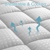 Itopfox Queen Mattress Pad - Quilted Fitted Cooling Pillow Top Cover, Breathable Fluffy Soft Topper with Deep Pocket for Ultimate Comfort - 2 of 4
