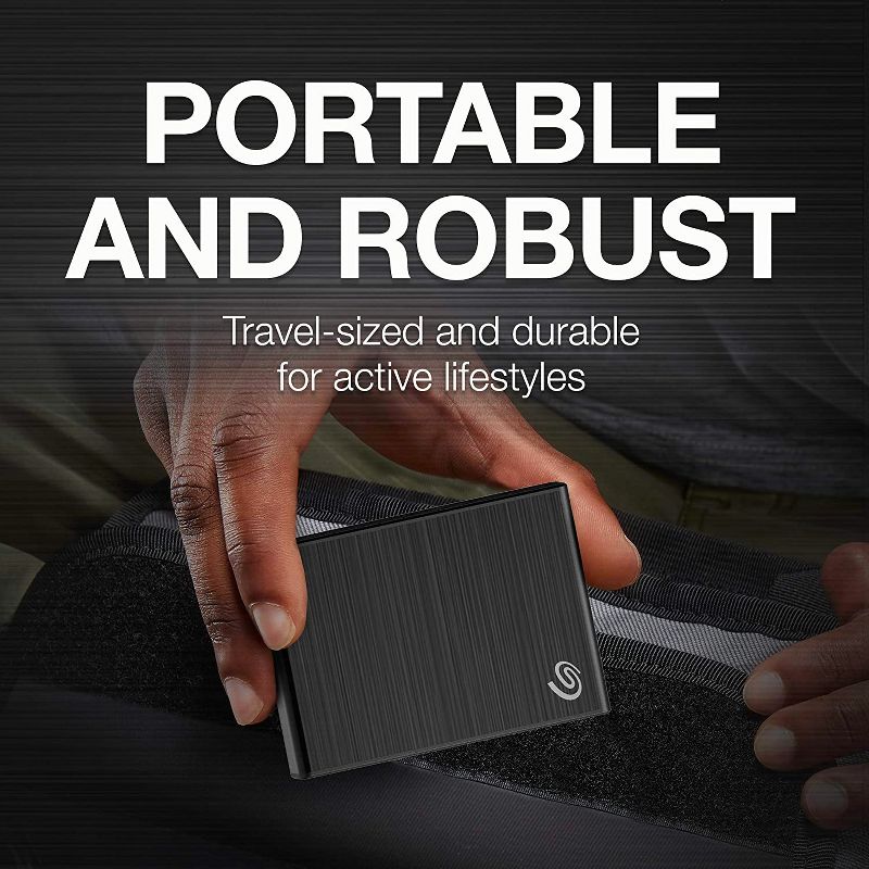 Seagate One Touch SSD 500GB External SSD Portable, 1 Year Mylio Create, 4 Month Adobe Creative Cloud Photography Plan, Black (STKG500400), 5 of 10