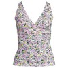 Lands' End Women's Chlorine Resistant Plunge X-Back Tankini Swimsuit Top - 3 of 4