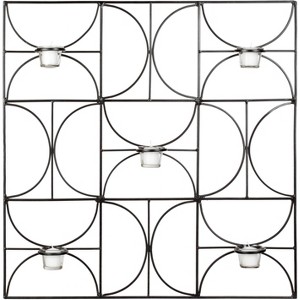5 Votive Candle Square Wall Decor - WDC1007 - Safavieh - 1 of 2