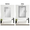 Amanti Art Mirror Makeover Bathroom Mirror Frame Border Kit - Fully Assembled Peel and Stick Frame - Mirror NOT Included - Flair Trim - 4 of 4