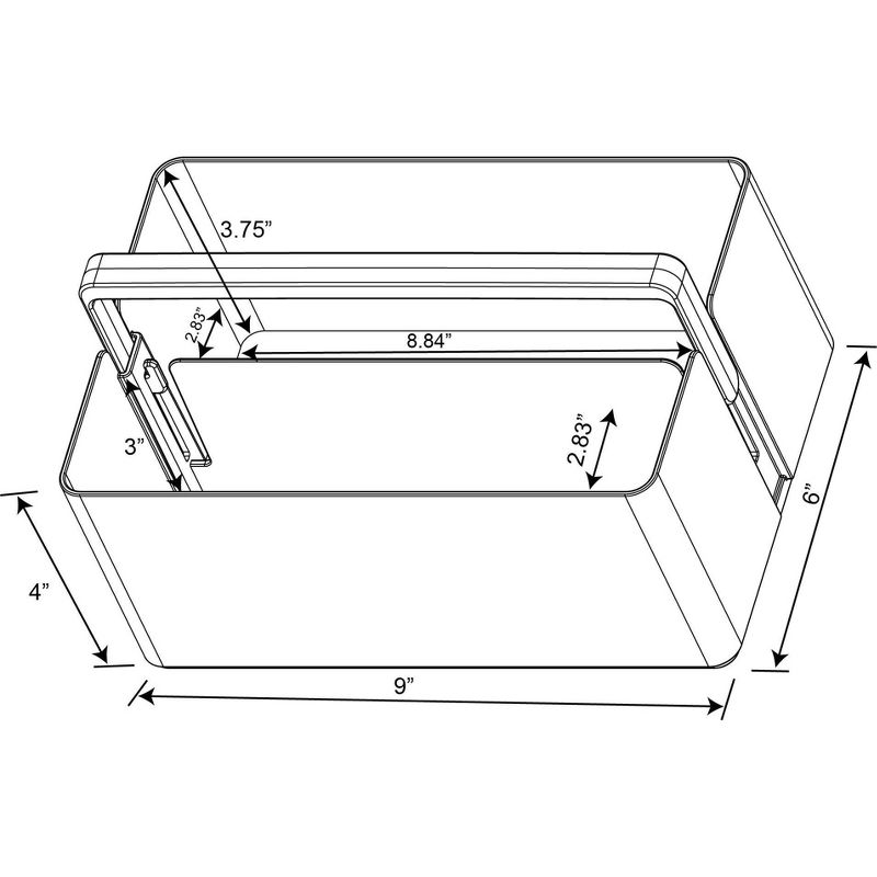 Divided Bath Caddy Clear - Brightroom&#8482;, 6 of 7