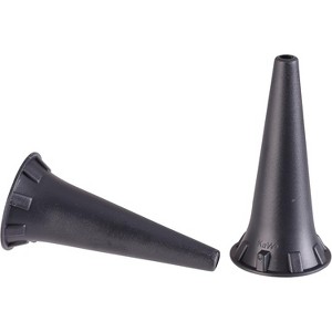 KaWe Medical Piccolight Pocket Otoscope, Disposable Ear Specula, 2.5 mm, Black, 100 Count - 1 of 3