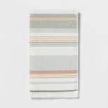 Striped Flat Woven Towel Green - Threshold™