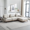NicBex 100.7 Inch Sectional Sofa Couch Modern Convertible 3 Seater Couch with Removable Ottoman Upholstered Comfy Sofa for Living Room - 2 of 4