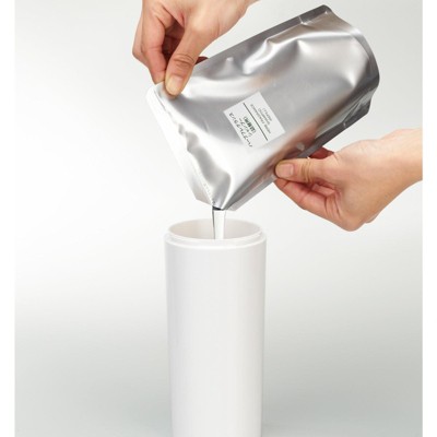 White ABS Resin and Stainless Steel Body Soap Dispenser