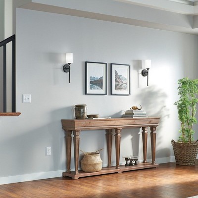 Joelson Bronze 18" Wall Sconce with Cream Shade