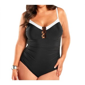 Women's Plus Size Mykonos One Piece Swimsuit - Always for Me - 1 of 4