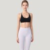 Anna-Kaci Active Women's Scoop Neck Sports Bra with Thin Adjustable Straps and Smooth Seamless Design - 4 of 4