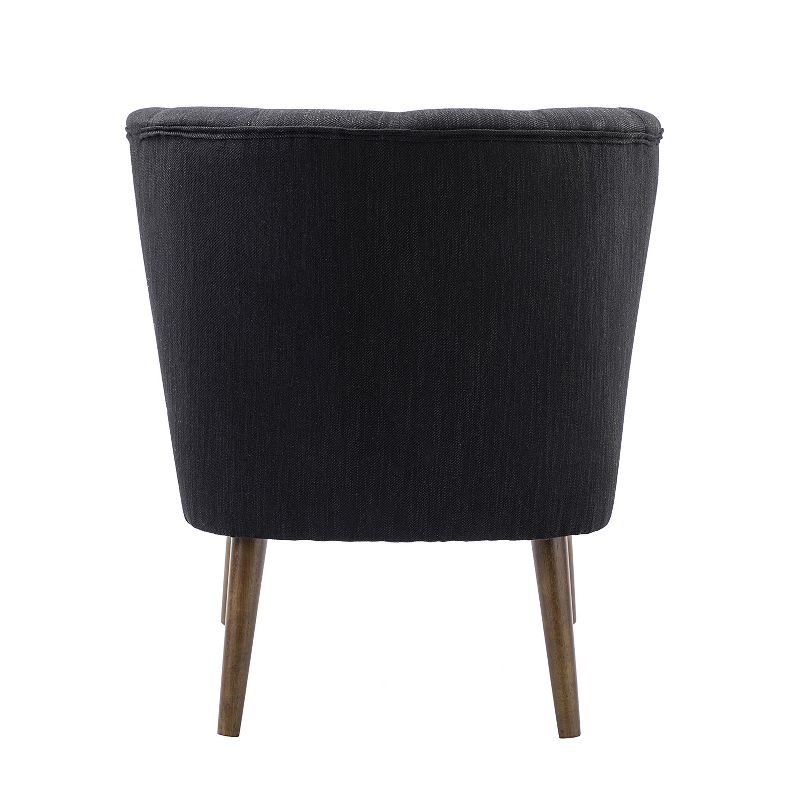 Caporaso Traditional Side Chair with Wingback of button-tufted design| Karat Home, 5 of 10