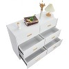 Modern 6-Drawer Dresser, Composite Wood & MDF, Gold Handles, for Bedroom Ect. - 4 of 4