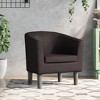 vidaXL Modern Tub Chair - Stylish Faux Leather Lounge Seat for Living Room, Home Office, or Bedroom - Brown - 2 of 4