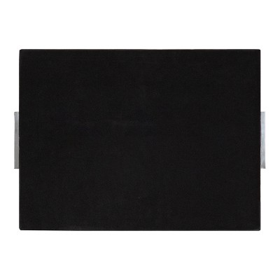 Samana Silver Hammered Stainless Steel Rectangular Tray