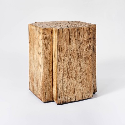 Wood side deals table stump