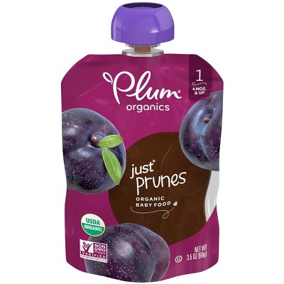 Plum Organics Stage 1 Just Prunes Baby Food - 3.5oz