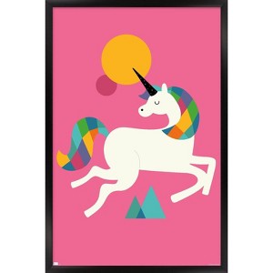 Trends International Andy Westface - To Be A Unicorn Framed Wall Poster Prints - 1 of 4