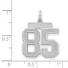 Black Bow Jewelry Sterling Silver, Jersey Collection, Medium Number 85 Pendant - 2 of 3