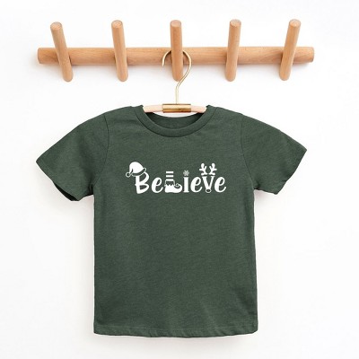 The Juniper Shop Believe Christmas Toddler Short Sleeve Tee
