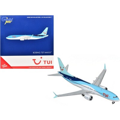 Boeing 737 MAX 8 Commercial Aircraft "TUI Airways" (G-TUMY) Blue and White 1/400 Diecast Model by GeminiJets