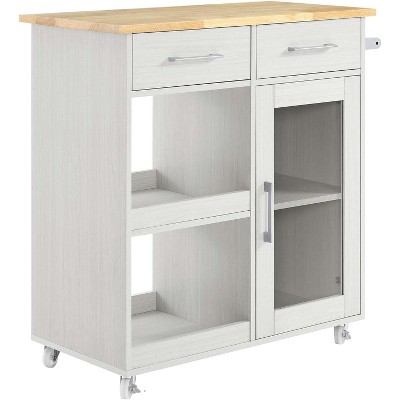 Modway Culinary Kitchen Cart With Towel Bar