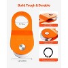VEVOR 10 T Winch Snatch Block, 22,000 lbs Capacity Block and Tackle Pulley System, Work with 0.4" - 0.55" Rope, Winch Hook Accessories, Orange - 4 of 4