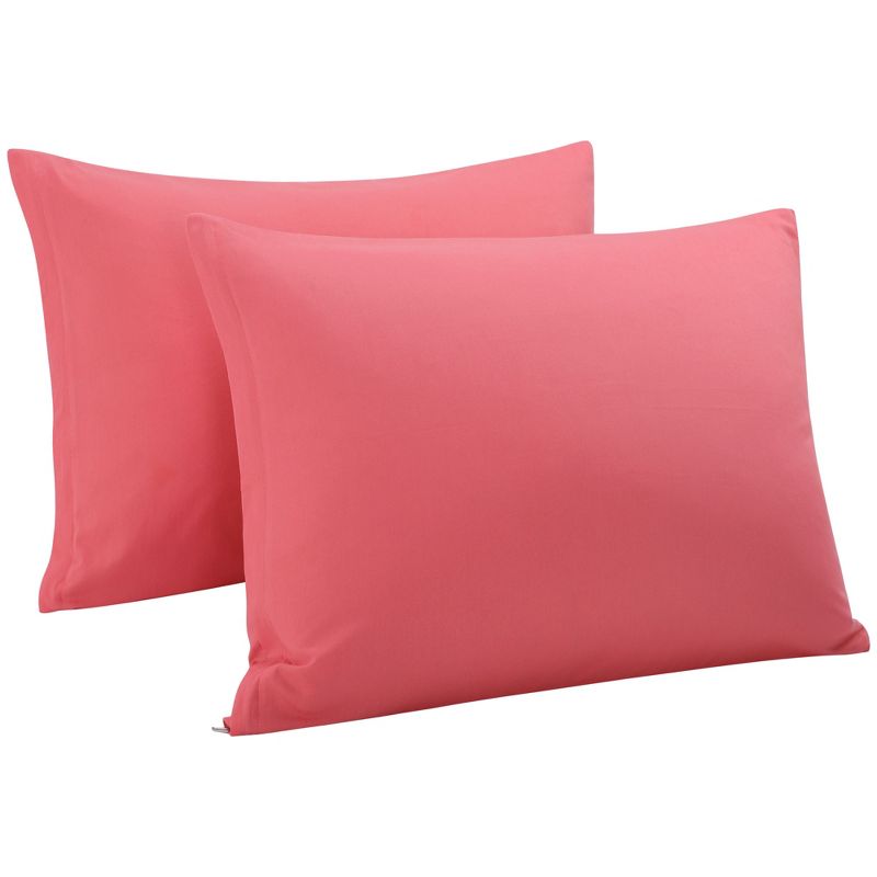 PiccoCasa Cotton Pillow Cover Cases Zippered Pillowcases 2 Pcs, 5 of 8