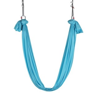 VEVOR Aerial Yoga Hammock & Swing, 5.5 Yards, Aerial Yoga Starter Kit with 100gsm Nylon Fabric, Full Rigging Hardware & Easy Set-up Guide - 1 of 4