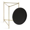 Kate and Laurel Ulani Round Metal Nesting Table, 2 Piece, Black and Gold - 4 of 4