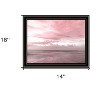 HomeRoots Pink Beach Emotions Black Framed Print Wall Art - 3 of 4