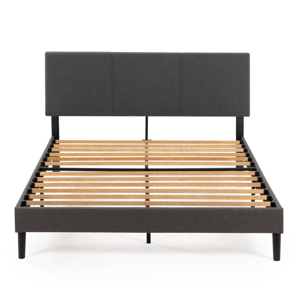 Photos - Wardrobe Zinus Full Cambril Upholstered Platform Bed Frame with Sustainable Bamboo Slats 