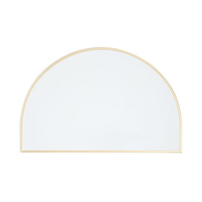 U Brands 15&#34;x23&#34; Metal Frame Arch Dry Erase Board Gold