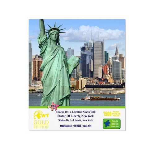 Puzzle statue of store liberty