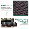 UPHA 7-Piece Rattan Patio Sofa Conversation Set with Cushions - 4 of 4