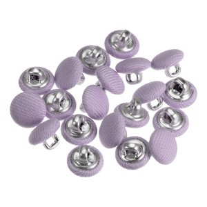 Unique Bargains DIY Craft Metal Shank Cotton Covered Round Sewing Buttons 20 Pcs - 1 of 4