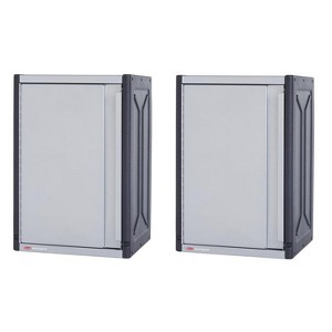 Rubbermaid 14 x 16 x 24 In Garage Tool Locker Kit Rail Storage System (2 Pack) - 1 of 4