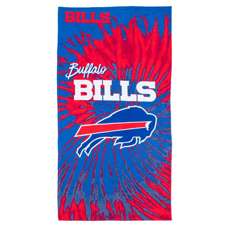 NFL Buffalo Bills Pyschedelic Beach Towel, 1 of 7