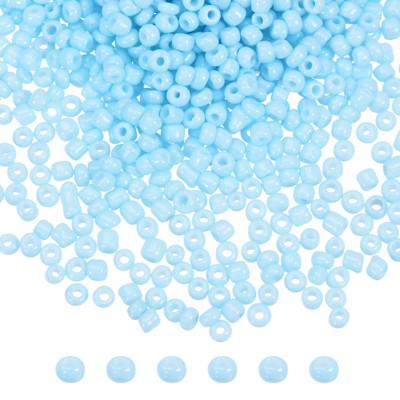 Unique Bargains Loose DIY Earring Necklace Making Glass Round Beads 12000 Pcs