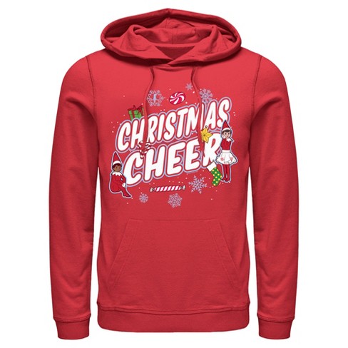 Men s The Elf On The Shelf Christmas Cheer Pull Over Hoodie Target