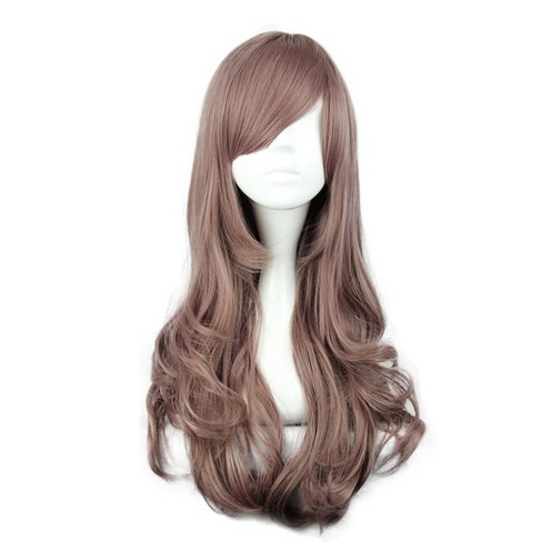 Unique Bargains Curly Wig Wigs For Women 30 Black White With Wig