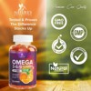Omega 3 6 9 Vegan Gummies - Triple Strength Omega 3 Supplement Gummy - Essential Oil 369 Heart Support and Brain Support for Women, Men - 120 Gummies - 3 of 4