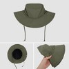 Anna-Kaci Foldable Wide Brim Bucket Hat with Chin Strap for Sun Protection and Outdoor Hiking Travel Beach Adventures - 4 of 4