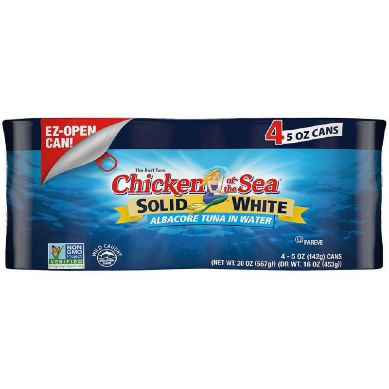Chicken of the Sea Solid White Albacore Tuna in Water - 5oz/4ct, 3 of 7