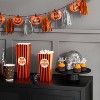 4ct Orange Striped Square Popcorn Bucket Disposable Carrier Pack - Hyde and EEK! Boutique™ - 2 of 3